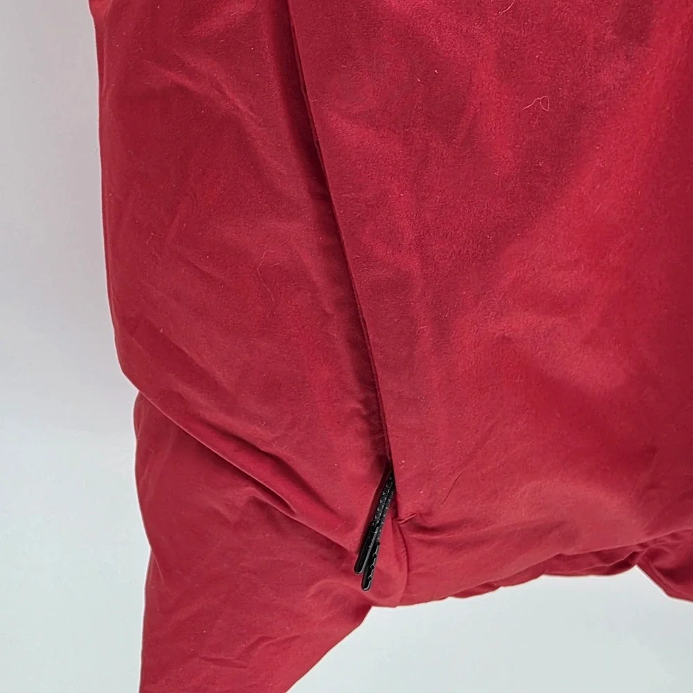 NIKE Bomber Jacket Mens XL‎ Red Downfill Full Zip Oversized Heavyweight Thick